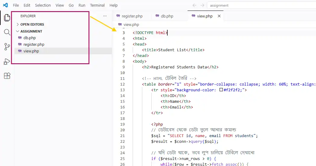 VS Code Project Structure VS Code Project Structure