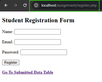 Final PHP Project Output in Browser Final PHP Project Output in Browser